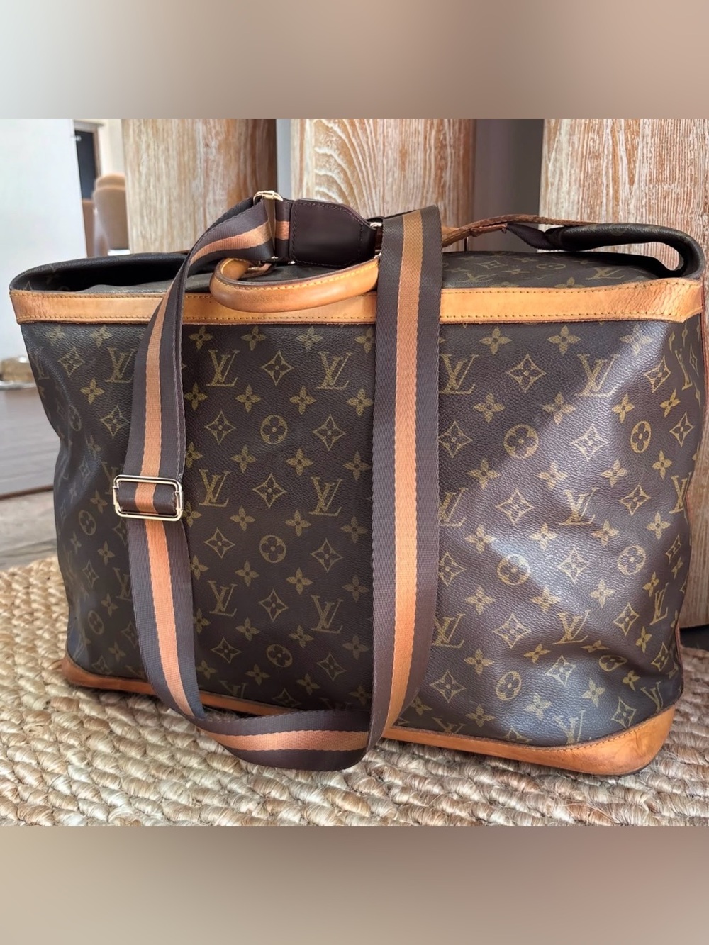 Authentic vintage Louis Vuitton Monogram Canvas Cruiser 50 Travel Bag